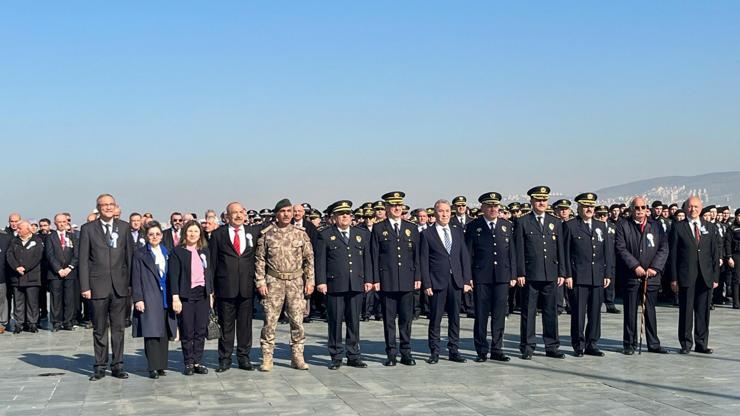 İzmirde Türk Polis Teşkilatının 180inci kuruluş yılı kutlandı