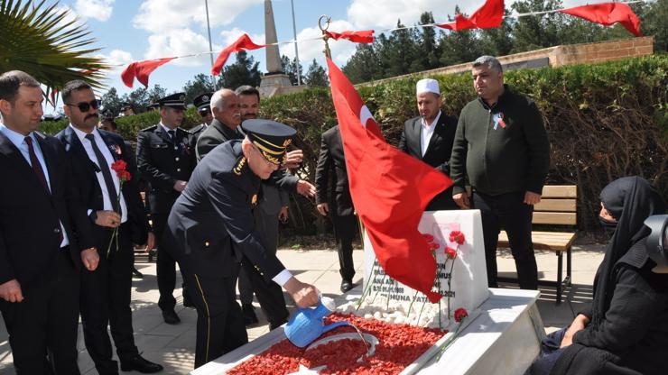 Mardinde Türk Polis Teşkilatının 180inci kuruluş yılı kutlandı, Gara şehidi mezarı başında anıldı
