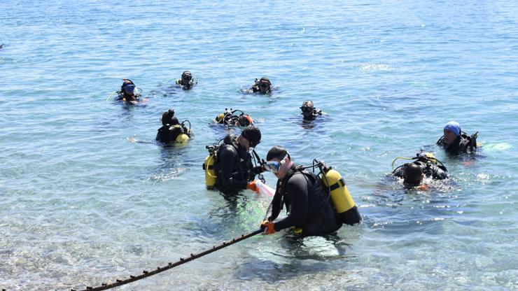 Antalyada deniz ve kıyı temizliği seferberliği