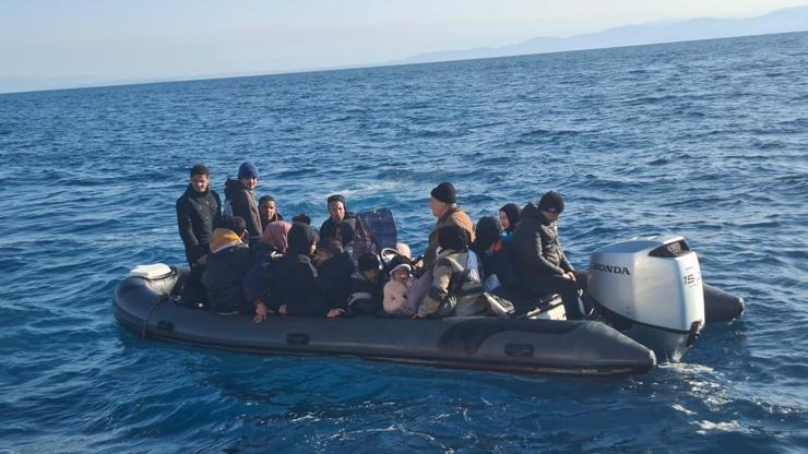 Bodrumda 26 kaçak göçmen ile 1 göçmen kaçakçısı yakalandı