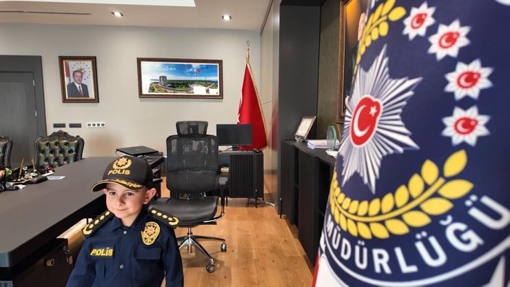 Polis üniformalı çocuklardan 23 Nisan klibi