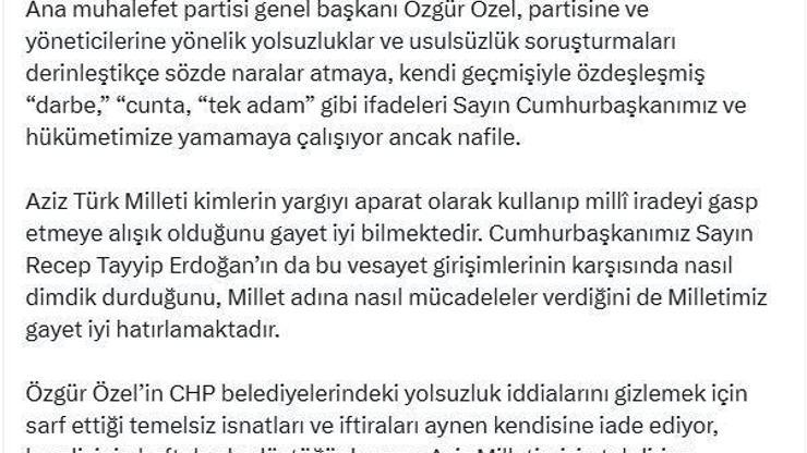 Fahrettin Altundan Özgur Özele Yanıt