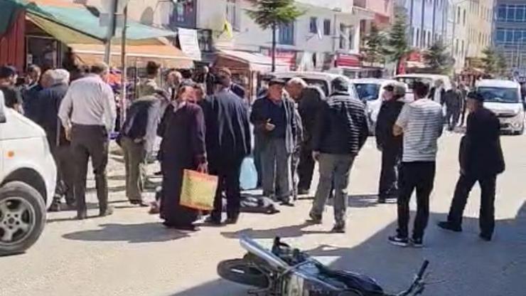Motosikletli yayaya çarptı: 2 yaralı
