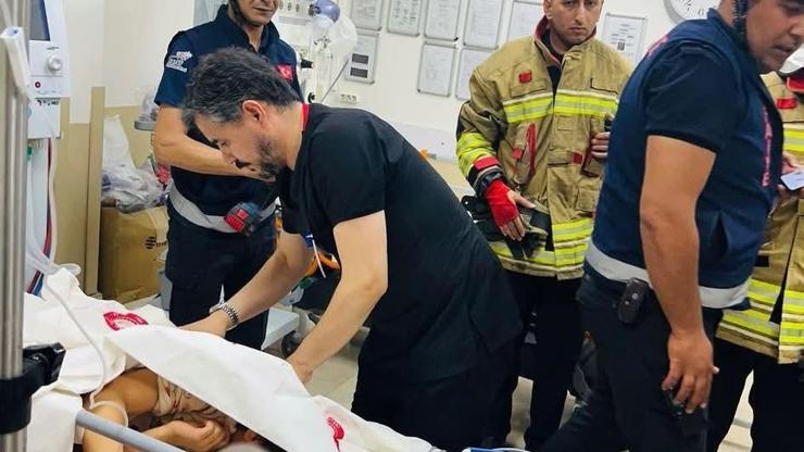 Hatay’da yüksekten düşen çocuğun beline demir çubuk saplandı
