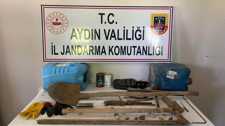 SİT alanında kaçak tarihi eser kazısına 5 gözaltı
