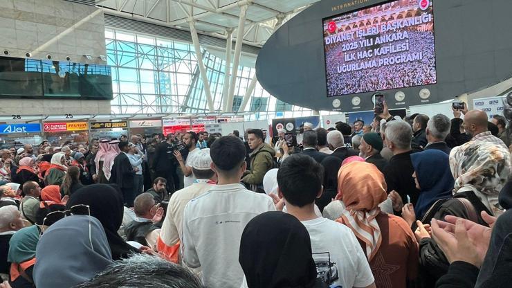 Ankaradan ilk hac kafilesi dualarla uğurlandı