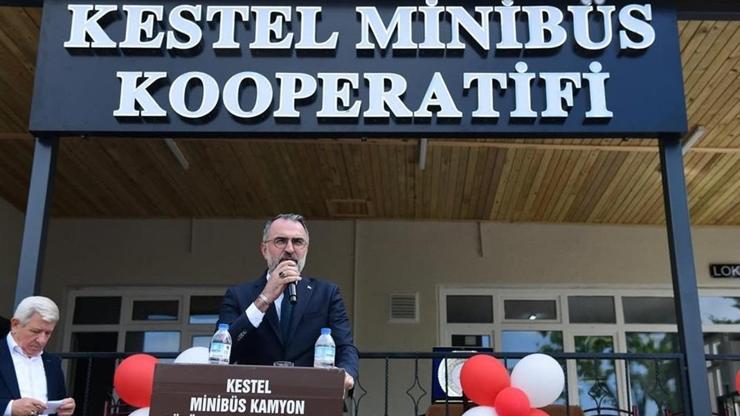 Kestel Belediyesi tarafından yenilenen Kestel Minibüs Kooperatifi hizmete açıldı
