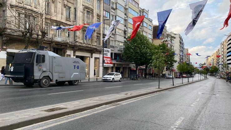 1 Mayıs Taksimde Trafik Yoğunluğu