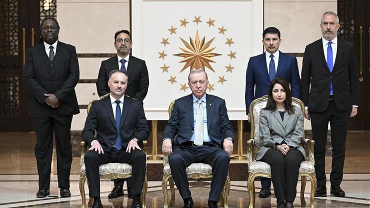 Cumhurbaşkanı Erdoğan, 5 ülkenin büyükelçisini kabul etti