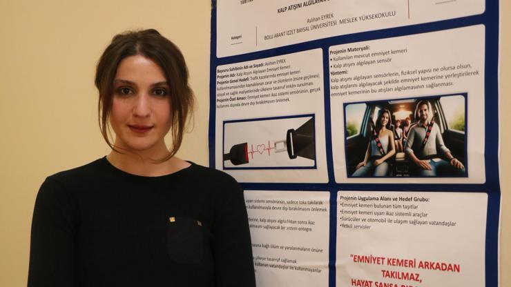 Sürücünün direksiyon başında kalp krizi geçirdiğini algılayacak akıllı kemer projesi