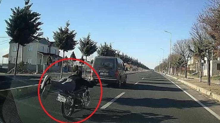 Trafikte makas atan motosiklet sürücüsüne 28 bin TL ceza