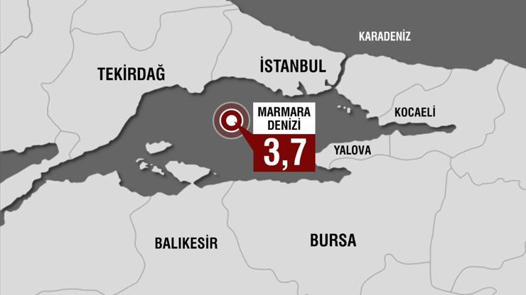 Son Dakika Haberi: İstanbul açıklarında 3.7 büyüklüğünde deprem
