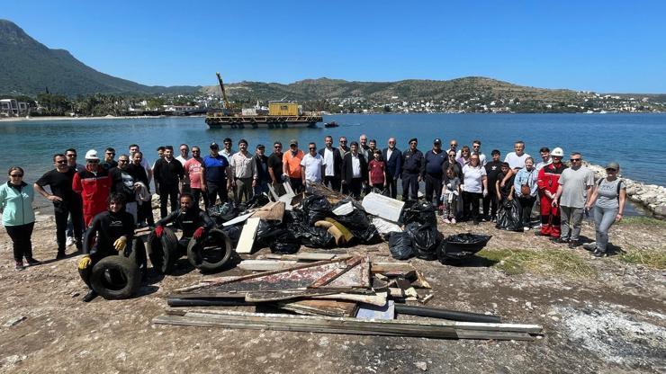 Bodrumda deniz ve kıyı temizliği yapıldı