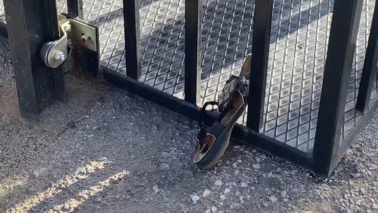 Engelli asansörünün halatı kopunca zemine düştü