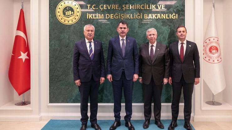 Bakan Kurum, 3 belediye başkanını kabul etti İş birliği içinde çalışmayı sürdüreceğiz
