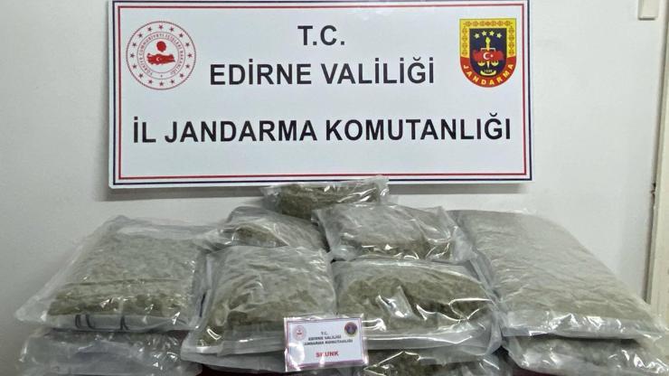 Edirnede 16,5 Kilo Skunk Ele Geçirildi
