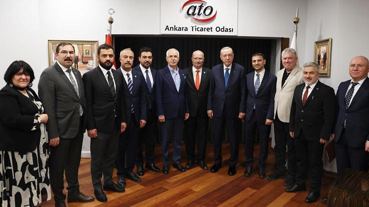 Cumhurbaşkanı Erdoğandan ATOya ziyaret