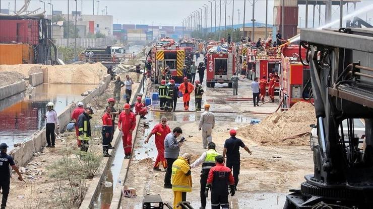 İrandaki liman patlamasına forkliftten çıkan kıvılcım neden olmuş