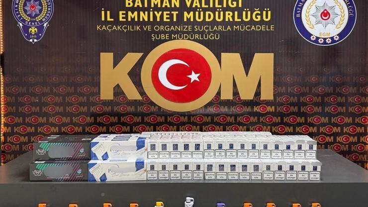 Batmanda 5 bin 325 paket kaçak sigara ele geçirildi