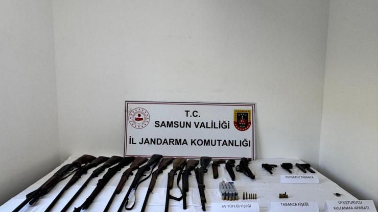 Samsunda kaçak silah ticareti operasyonunda 2 zanlı yakalandı
