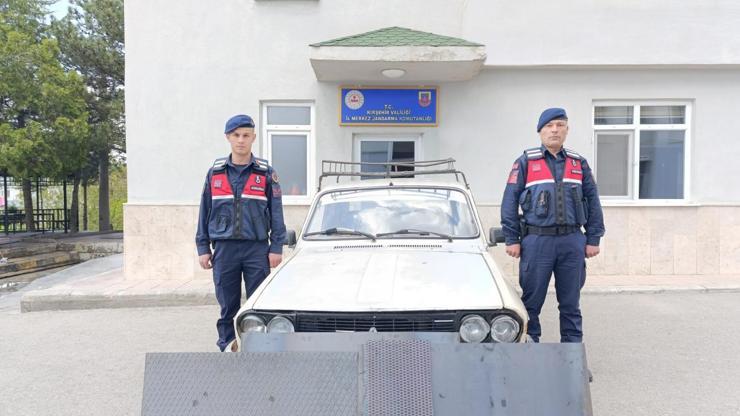 Kırşehir’de römork kapağı hırsızlığı yapmaya çalışan şüpheli, suçüstü yakalandı