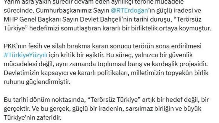 Bakan Göktaştan Terörsüz Türkiye Mesajı