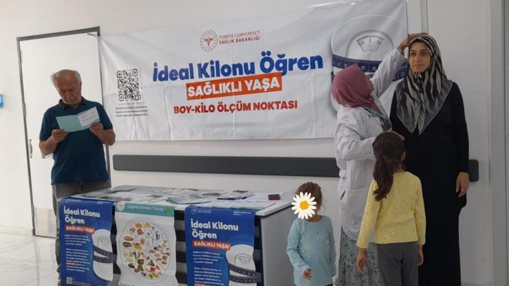 Hatay’da vatandaşların boy-kilo ölçümleri yapılmaya başlandı