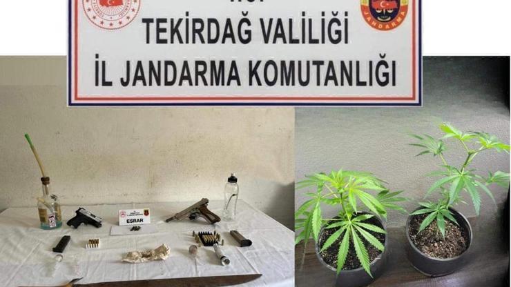 Tekirdağda 4 ilçede uyuşturucu operasyonu; 6 gözaltı