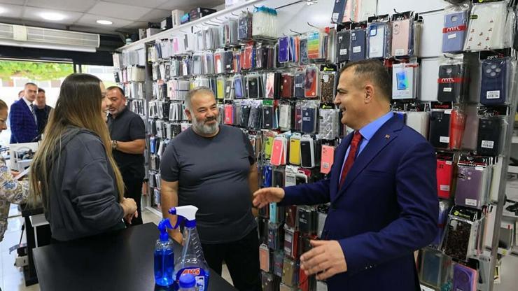 Vali Akbıyıktan esnaf ve vatandaş ziyareti
