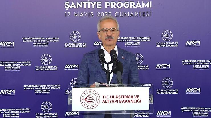 Bakan Uraloğlundan Altunizade-Çamlıca Camii-Bosna Bulvarı Metro hattı açıklaması