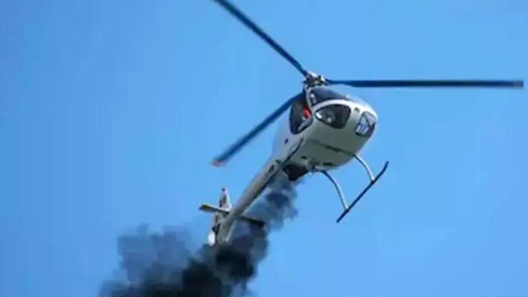 Gökyüzünde facia İki helikopter çarpıştı: Ölüler var