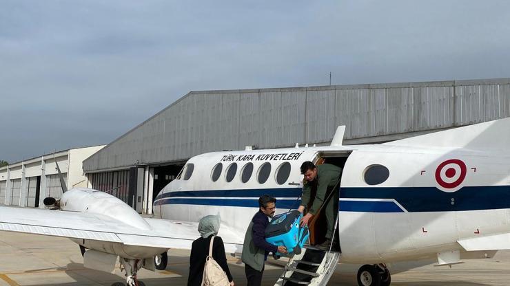 Kalp grefti, Kara Kuvvetlerine ait uçakla Ankaraya ulaştırıldı