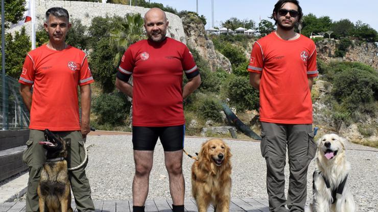 Zeyna, Tina ve Bulut, afetlerde hayat kurtarmak için eğitiliyor