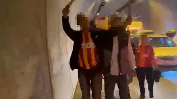 Döner bıçağıyla şampiyonluk kutlamasına 2 gözaltı
