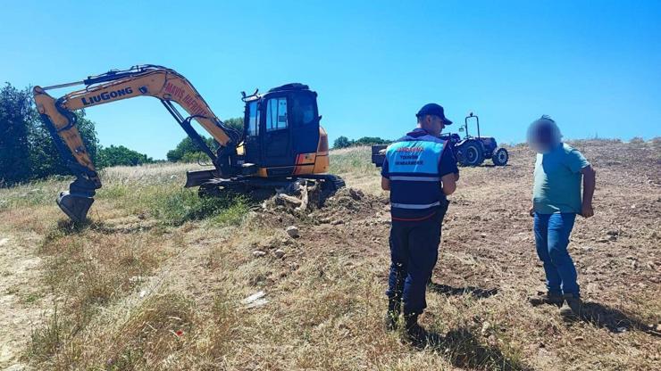 Aydında Hazine arazisinde kaçak kazı operasyonu