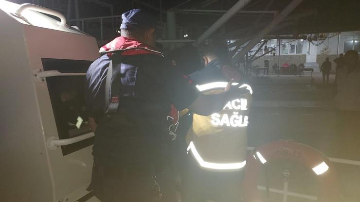 Tekirdağda gemide kalp krizi geçiren personel sahil güvenlik ekiplerince tahliye edildi