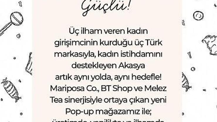 Akasya’dan kadın girişimciler ile iş birliği