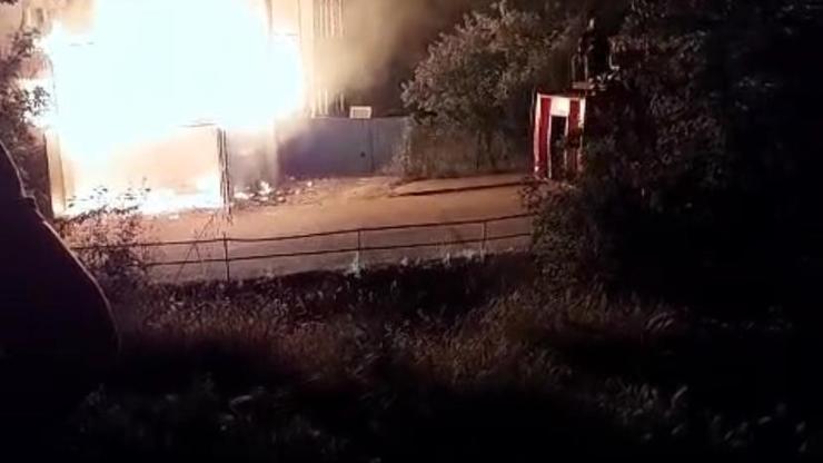 Karabük’te evin garajında yangın