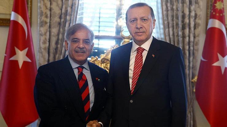 Cumhurbaşkanı Erdoğan, Pakistan Başbakanı Şahbaz Şerif’i kabul etti