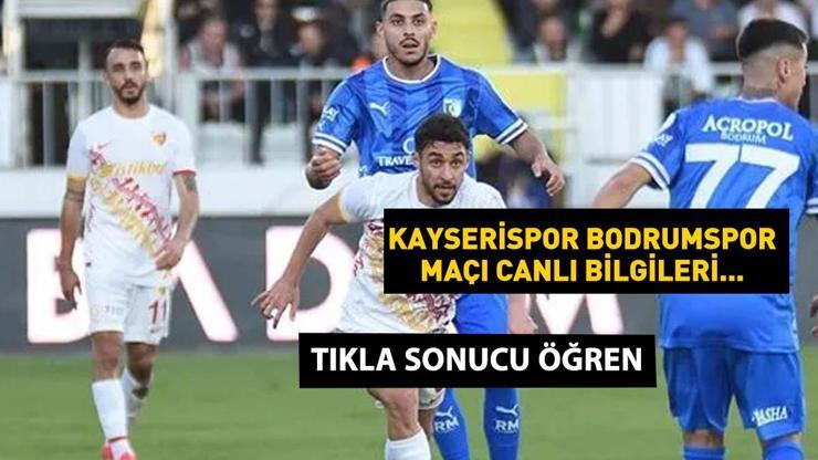 KÜME DÜŞTÜ Bodrumspor Kayserispor maç özeti