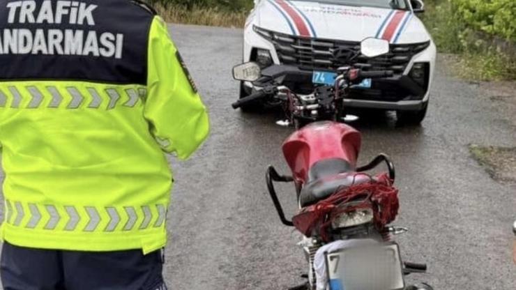 Yüzüstü motosiklet sürmek 45 bin lira ceza getirdi