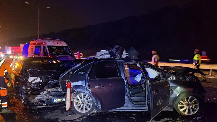 İstanbul - Beykoz TEM Otoyolunda zincirleme kaza: 7 yaralı