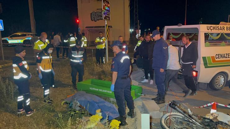 Nevşehirde minibüsle çarpışan motosikletli öldü; kaza kamerada