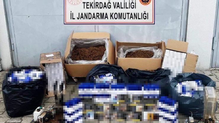 Tekirdağda sahte içki ve kaçak sigara operasyonu