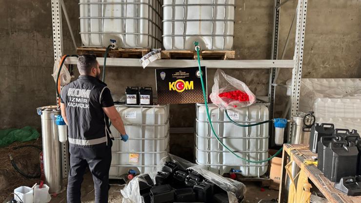 İzmirde sahte alkol operasyonunda 7 gözaltı