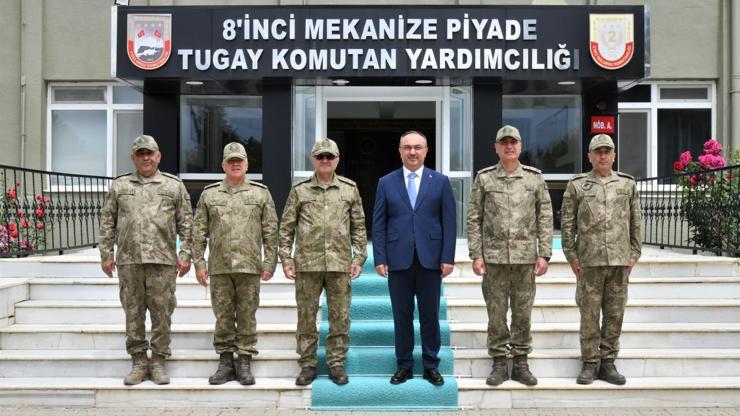 Tekirdağ Valisi Soytürk 1. Ordu Komutanı Orgeneral Tokeli ziyaret etti