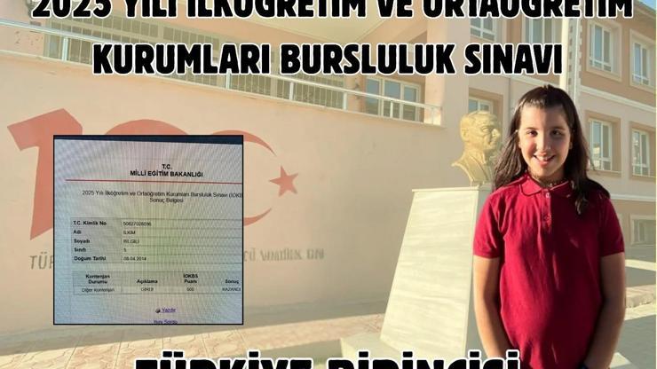 Hataylı öğrenci bursluluk sınavında Türkiye birincisi oldu