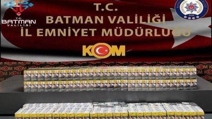 Batmanda gümrük kaçağı bin paket sigara ele geçirildi
