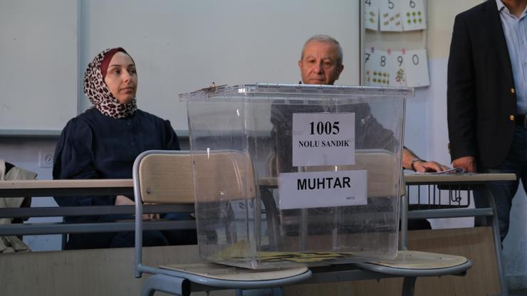 Çankırıda seçmenler muhtarlık seçimi için sandığa gitti