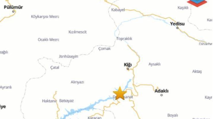 Bingölde 4.4 büyüklüğünde deprem
